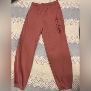 Aeropostale Woman Graphic Joggers - Rust